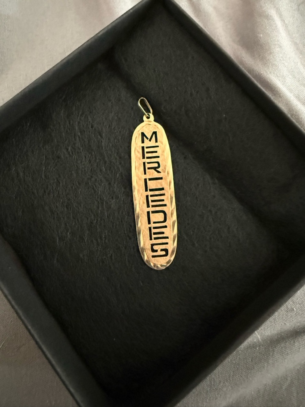 14kt Gold  'MERCEDES' Pendant Necklace